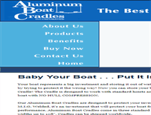 Tablet Screenshot of boatcradles.com